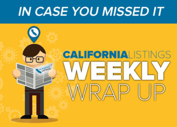The California Listings Weekly Wrap Up